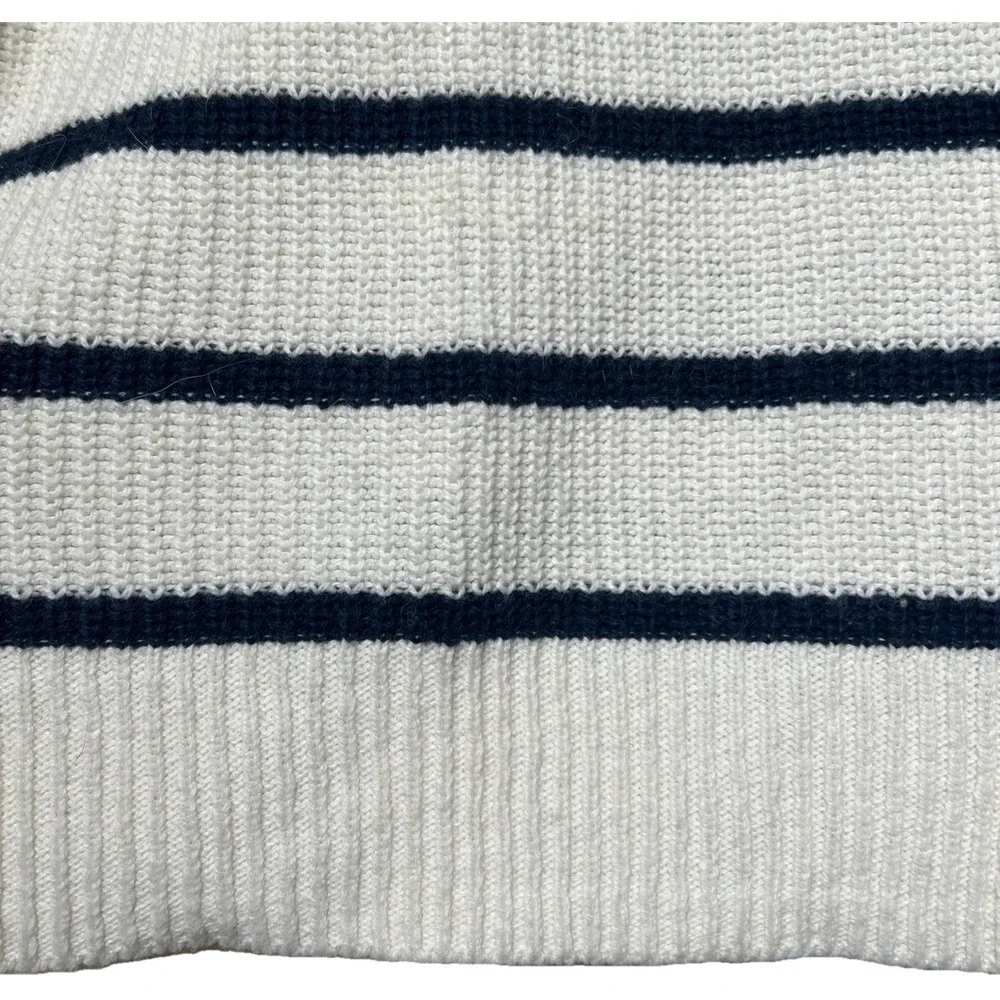Madewell Thompson Pocket Pullover Sweater Nautical Stripe Size Small Retail: $75